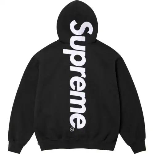 Supreme satin appligué Hooded Sweatshirt 長袖パーカー