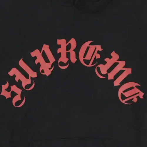 Supreme Printed Arc Hooded Sweatshirt 'Black' 長袖パーカー