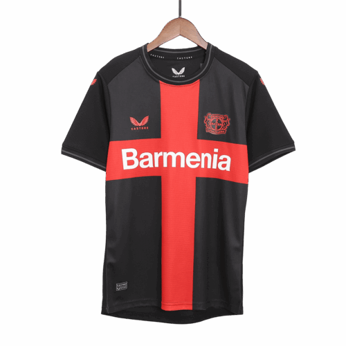 Men's Authentic Bayer 04 Leverkusen Home Soccer Jersey Shirt 2023/24 - Player Version