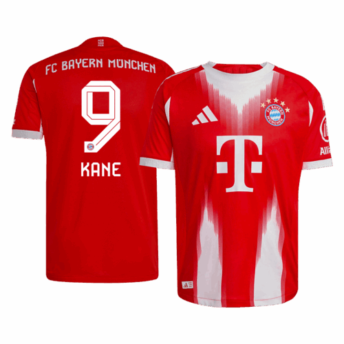 Bayern Munich KANE #9 Home Soccer Jersey Authentic 2025/26