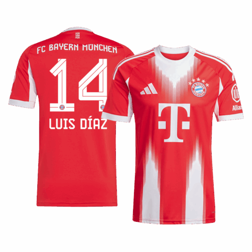 Bayern Munich LUIS DÍAZ #14 Home Soccer Jersey Replica 2025/26