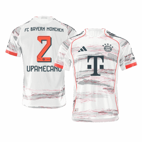 Bayern Munich UPAMECANO #2 Away Soccer Jersey Authentic 2025/26