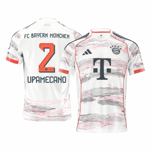 Bayern Munich UPAMECANO #2 Away Soccer Jersey Replica 2025/26