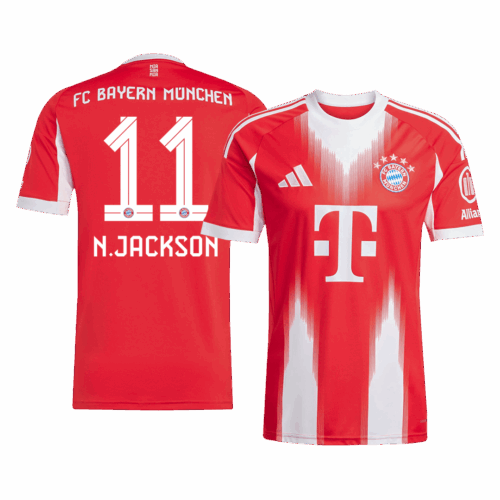 Bayern Munich N.JACKSON #11 Home Soccer Jersey Replica 2025/26