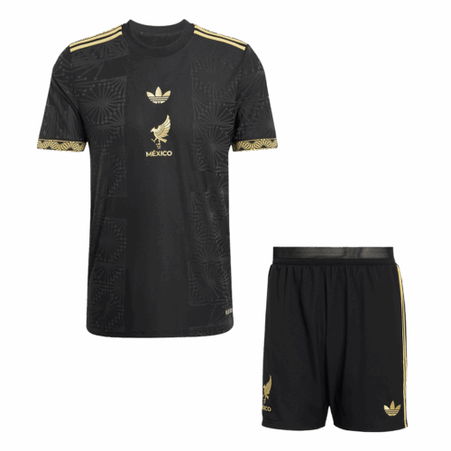 Men's Authentic Mexico Gold Cup Third Away Soccer Jersey Kit (Jersey+Shorts) 2025