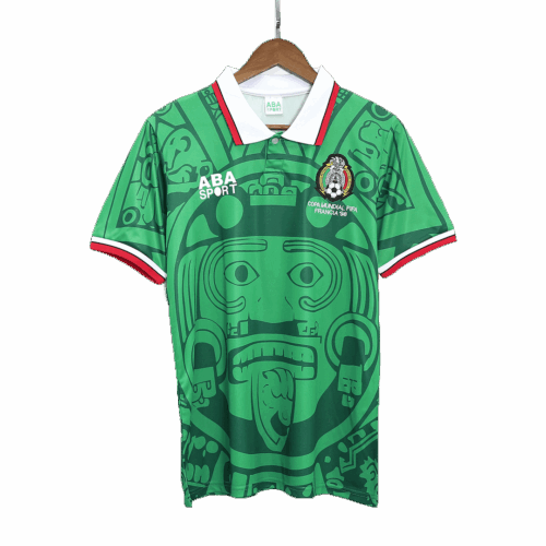 Men's Retro 1998 Mexico Home Soccer Jersey Shirt