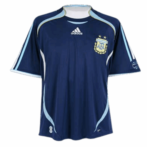 Men's Retro 2006 Argentina Away Soccer Jersey Shirt