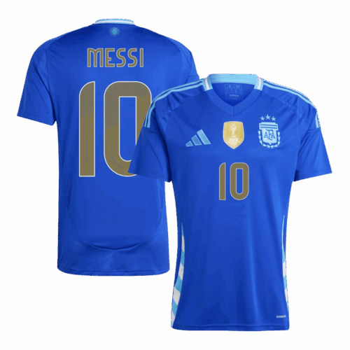 Premium Quality Men's MESSI #10 Argentina Away Soccer Jersey Shirt 2024 - Fan Version
