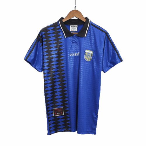 Men's Argentina Away Soccer Jersey Shirt 1994 - Fan Version