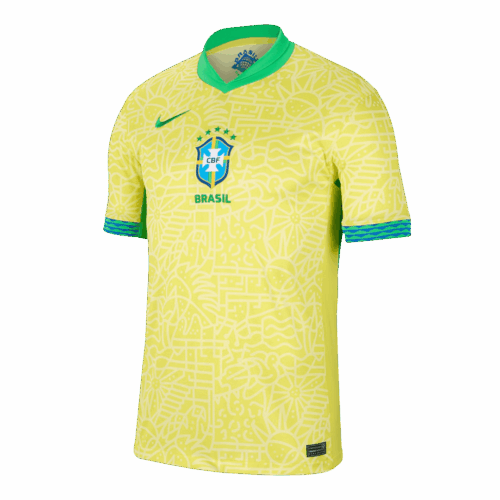 Premium Quality Men's Brazil Home Soccer Jersey Shirt COPA AMÉRICA 2024 - Fan Version