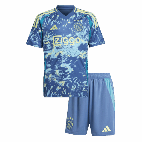 Kids Ajax Away Soccer Jersey Kit (Jersey+Shorts) 2024/25
