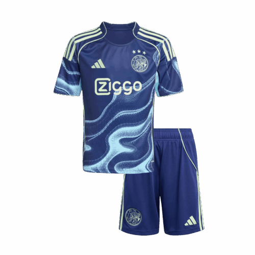 Kids Ajax Away Soccer Jersey Kit 2025/26