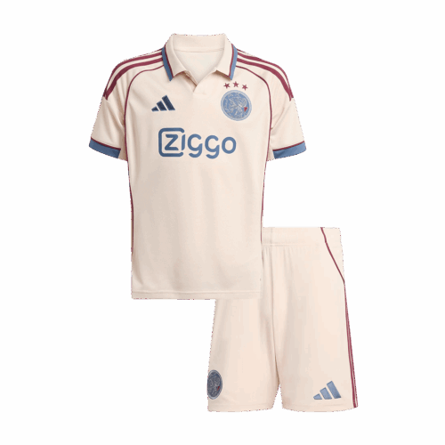 Kids Ajax Third Away Soccer Jersey Kit 2025/26