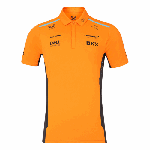 Premium Quality Men's McLaren F1 Racing Team Polo 2024 - Orange
