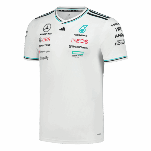 Men's Mercedes AMG Petronas F1 Team Driver T-Shirt 2025 - White