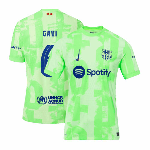 Barcelona GAVI #6 Third Away Soccer Jersey Authentic 2024/25 UCL