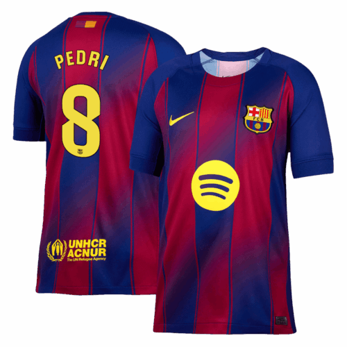 Barcelona PEDRI #8 Home Soccer Jersey Replica 2025/26
