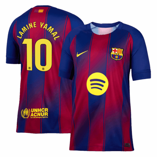 Men's LAMINE YAMAL #10 Barcelona Home Sleeveless Top Vest 2025/26