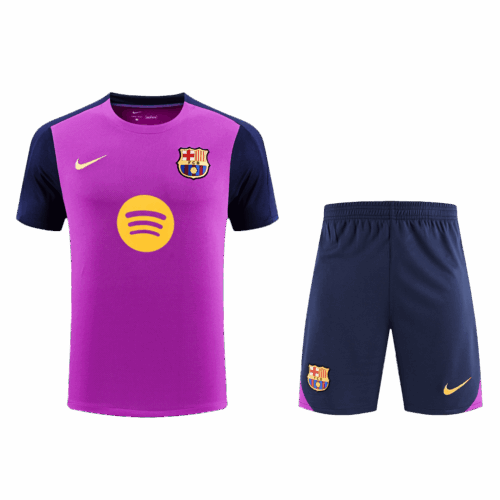 Barcelona Pre-Match Training Soccer Kit (Jersey+Shorts) Replica 2025/26