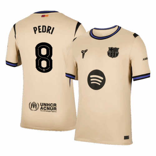 Barcelona PEDRI #8 Away Soccer Jersey Replica 2025/26 UCL