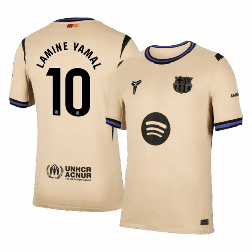 Barcelona LAMINE YAMAL #10 Away Soccer Jersey Replica 2025/26