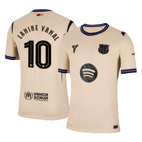 Barcelona LAMINE YAMAL #10 Away Soccer Jersey Authentic 2025/26 UCL