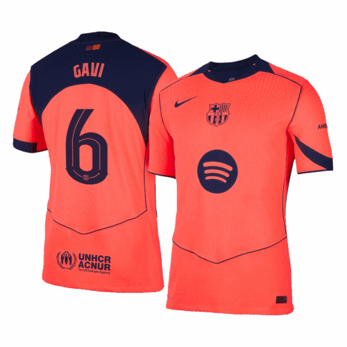 Barcelona GAVI #6 Third Away Soccer Jersey Authentic 2025/26 UCL