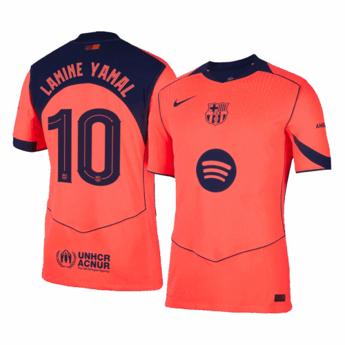 Barcelona LAMINE YAMAL #10 Third Away Soccer Jersey Authentic 2025/26 UCL