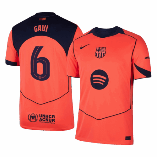 Barcelona GAVI #6 Third Away Soccer Jersey Replica 2025/26 UCL