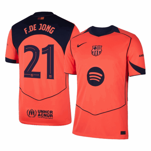 Barcelona F.DE JONG #21 Third Away Soccer Jersey Replica 2025/26 UCL