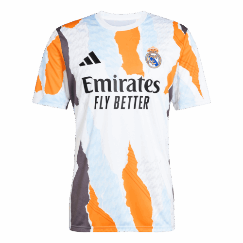 Men's Real Madrid 3 in 1 Pre-Match Training Soccer Jersey Shirt 2024/25 - Fan Version