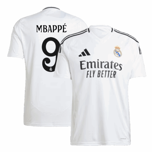 Premium Quality Men's MBAPPÉ #9 Real Madrid Home Soccer Jersey Shirt 2024/25 - Fan Version