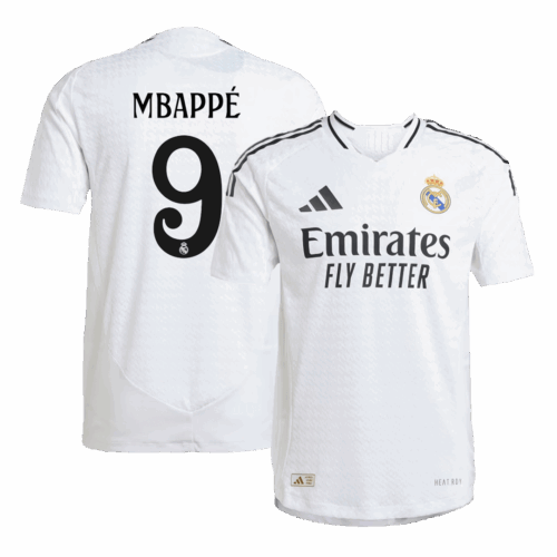 Premium Quality Men's Authentic MBAPPÉ #9 Real Madrid Home Soccer Jersey Shirt 2024/25 - Player Version