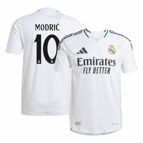 Premium Quality Men's Authentic MODRIĆ #10 Real Madrid Home Soccer Jersey Shirt 2024/25 - Player Version