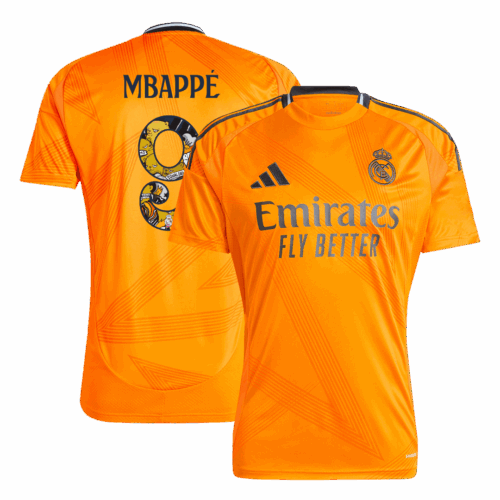 Premium Quality Men's MBAPPÉ #9 Real Madrid Away Soccer Jersey Shirt 2024/25 Bear Champ Font- Fan Version