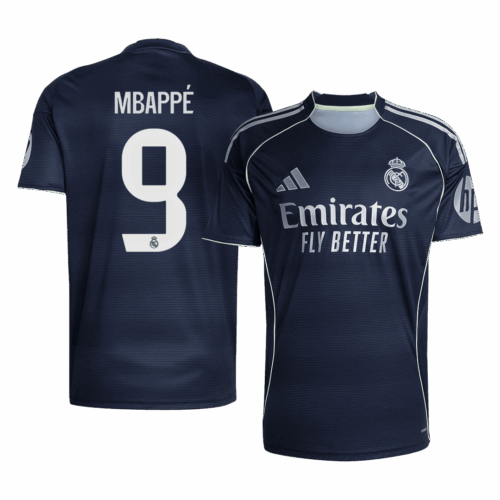 Real Madrid MBAPPÉ #9 Away Soccer Jersey Replica 2025/26