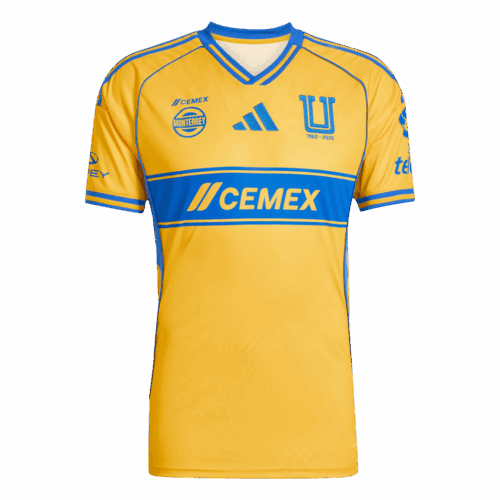 Tigres UANL Home Soccer Jersey Replica 2025/26