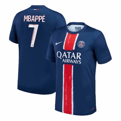 Men's MBAPPÉ #7 PSG Home Soccer Jersey Shirt 2024/25 - Fan Version