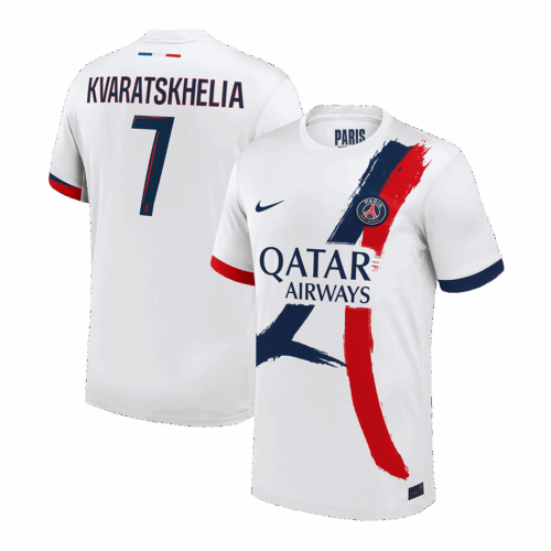 Men's KVARATSKHELIA #7 PSG Away Soccer Jersey Shirt 2024/25 - Fan Version