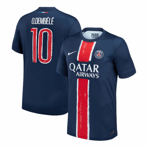 UCL Men's O.DEMBÉLÉ #10 PSG Home Soccer Jersey Shirt 2024/25 - Fan Version