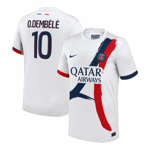 Premium Quality Men's O.DEMBÉLÉ #10 PSG Away Soccer Jersey Shirt 2024/25 - Fan Version