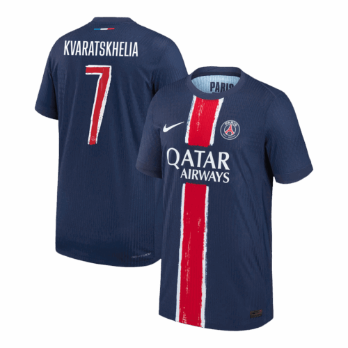PSG KVARATSKHELIA #7 Home Soccer Jersey Authentic 2024/25 UCL