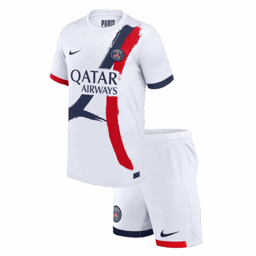 Premium Quality Kids PSG Away Soccer Jersey Kit (Jersey+Shorts) 2024/25