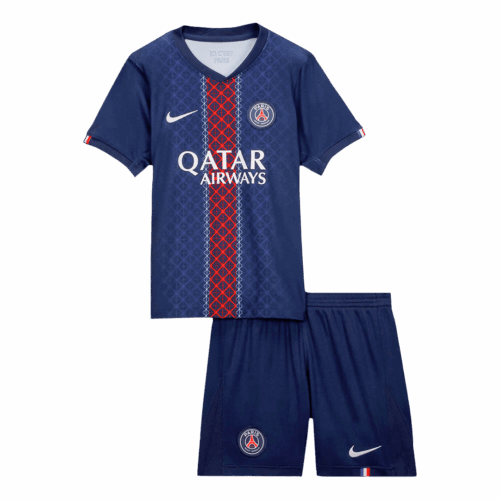 Kids PSG Home Soccer Jersey Kit 2025/26