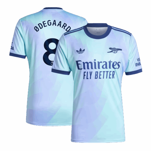 Premium Quality Men's ØDEGAARD #8 Arsenal Third Away Soccer Jersey Shirt 2024/25 - Fan Version