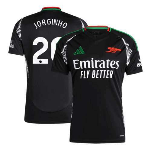 Men's JORGINHO #20 Arsenal Away Soccer Jersey Shirt 2024/25 - Fan Version