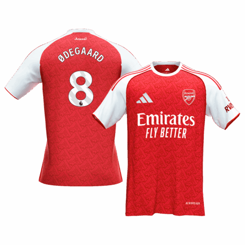 Men's ØDEGAARD #8 Arsenal Home Soccer Jersey Shirt 2025/26 - Fan Version