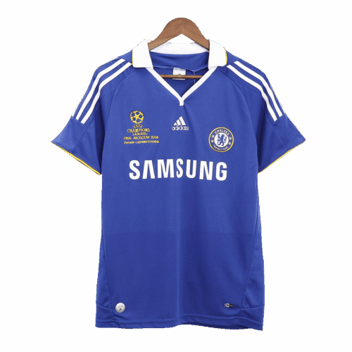 UCL Men's Retro 2008 Chelsea Home Soccer Jersey Shirt