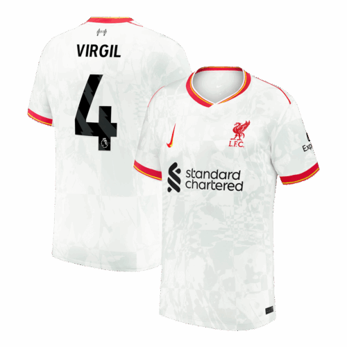 Men's VIRGIL #4 Liverpool Third Away Soccer Jersey Shirt 2024/25 - Fan Version