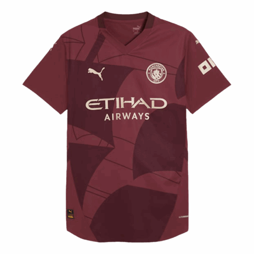 Men's Authentic Manchester City Third Away Soccer Jersey Shirt 2024/25 - Player Version